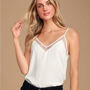 Lulus Sweet Fling Mesh Tank Top